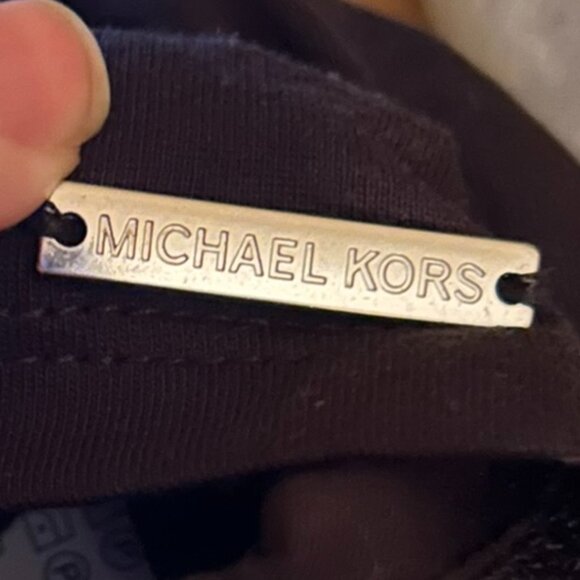 NWT Michael Kors Off-The-Shoulder Black Top XL Statement Sleeve Chic - Picture 9 of 12